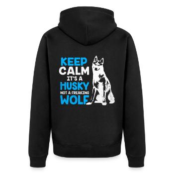 Husky - Veste à capuche bio Premium Unisexe - noir - Dos - Nico (187cm)