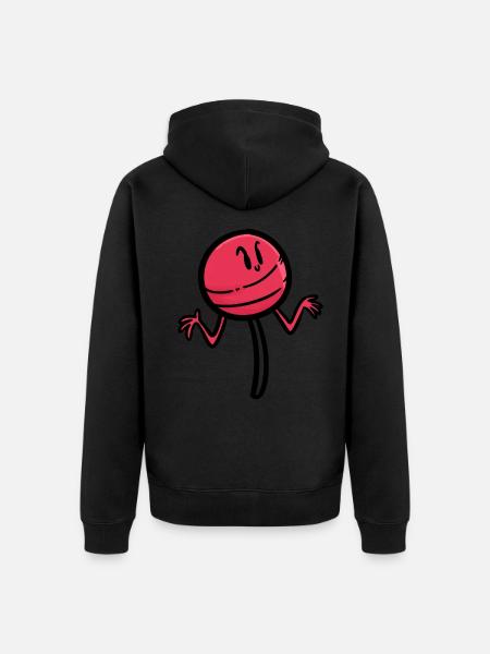 Sucer ou lécher, sucette - Veste à capuche bio Premium Unisexe - noir