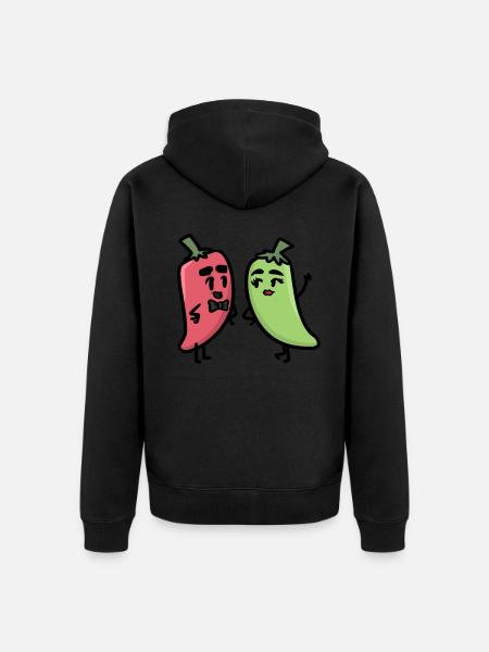 Jalapeno Lovin ' - Unisex Premium Organic Zip Hoodie - black