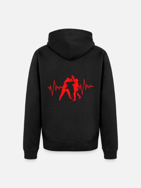 Krav Maga - Veste à capuche bio Premium Unisexe - noir