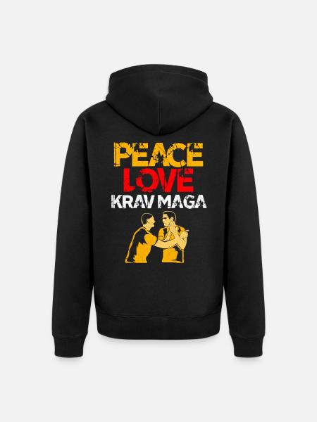 Krav Maga - Veste à capuche bio Premium Unisexe - noir