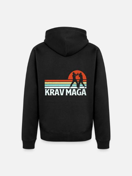 Krav Maga - Unisex Premium Organic Zip Hoodie - black