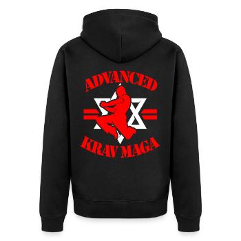 Krav Maga combat d’autodéfense Israël cadeau - Veste à capuche bio Premium Unisexe - noir - Dos - Nico (187cm)