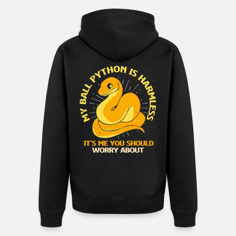 Python - Veste à capuche bio Premium Unisexe - noir