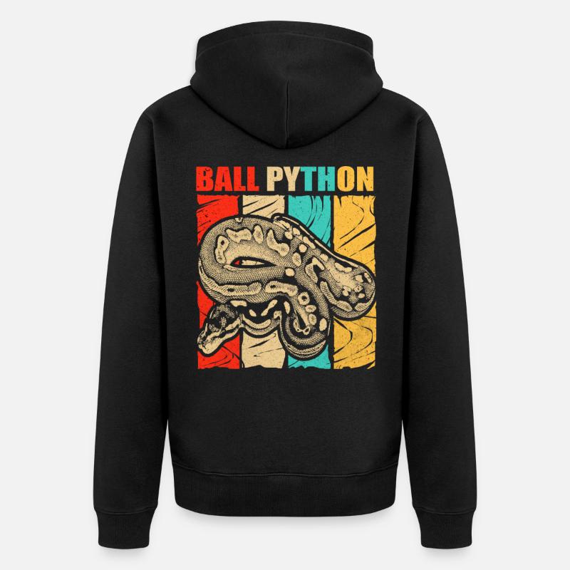 Python - Veste à capuche bio Premium Unisexe - noir