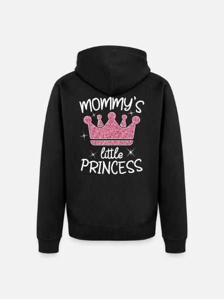 Maman fille - Veste à capuche bio Premium Unisexe - noir