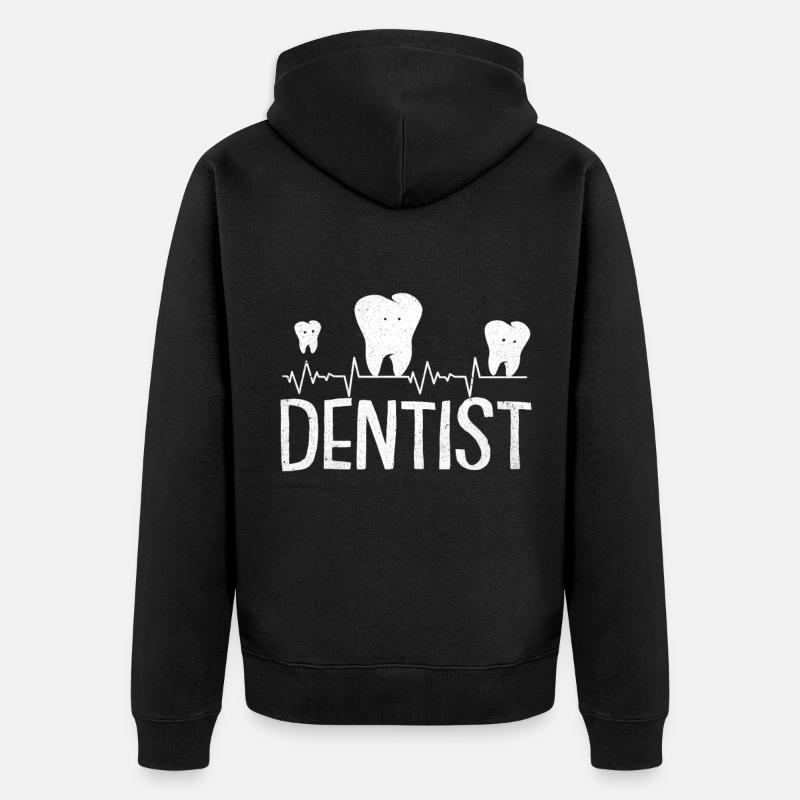 Dentiste - Veste à capuche bio Premium Unisexe - noir