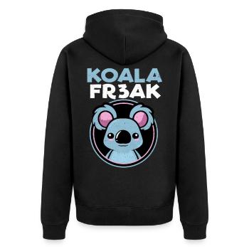Koala - Veste à capuche bio Premium Unisexe - noir - Dos - Nico (187cm)