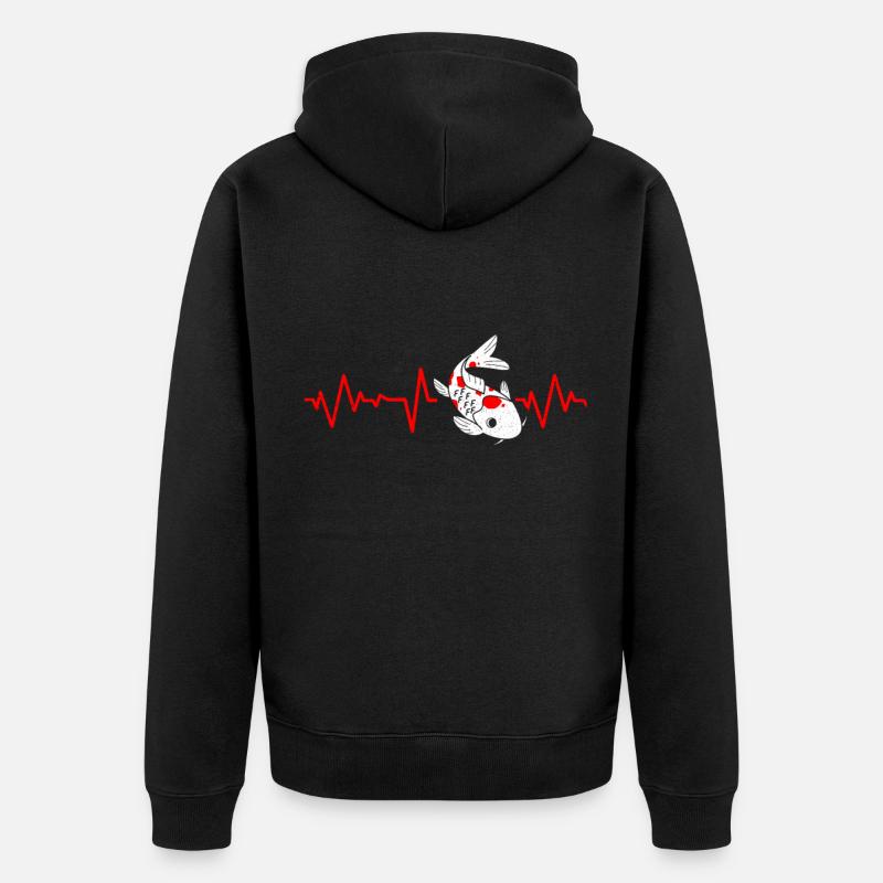 Koi - Veste à capuche bio Premium Unisexe - noir