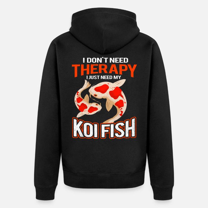 Koi - Veste à capuche bio Premium Unisexe - noir
