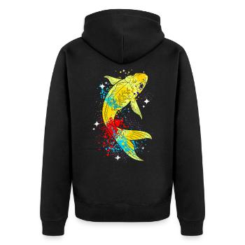 Koi - Veste à capuche bio Premium Unisexe - noir - Dos - Nico (187cm)
