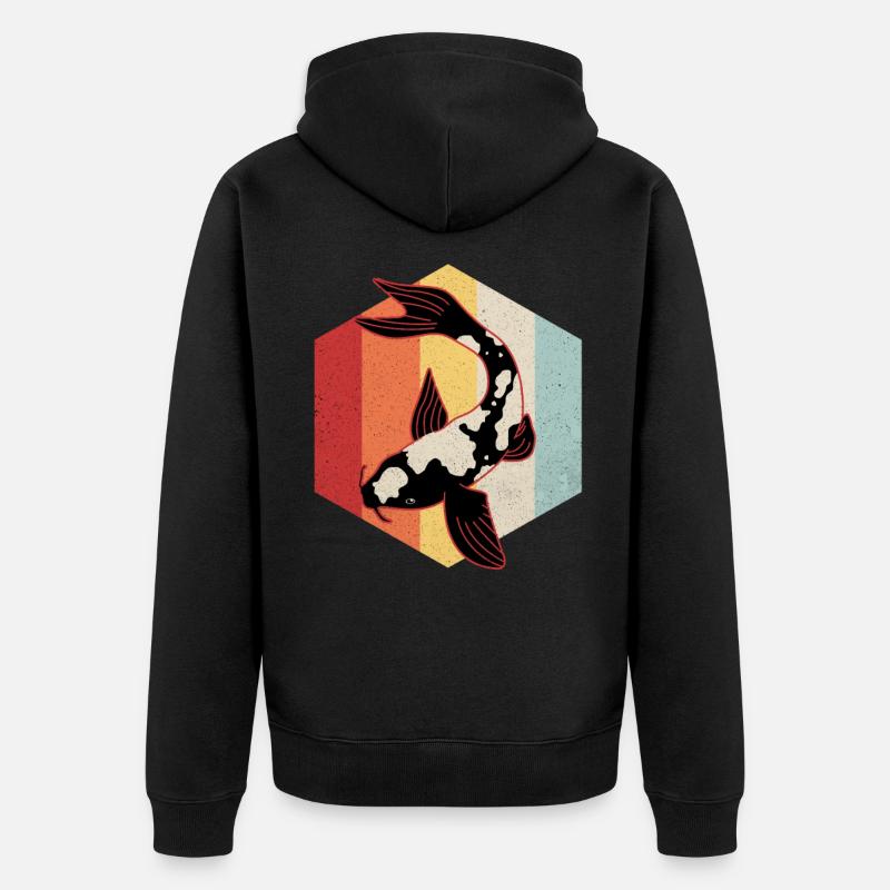 Koi - Veste à capuche bio Premium Unisexe - noir