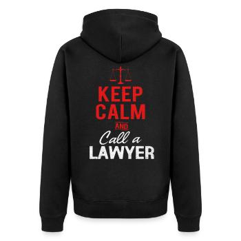 Avocat avocat juge - Veste à capuche bio Premium Unisexe - noir - Dos - Nico (187cm)