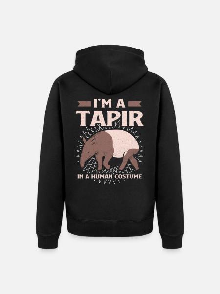 Tapir - Veste à capuche bio Premium Unisexe - noir