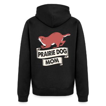 Écureuil de terre Prairies Marmottes Prairies rongeurs - Veste à capuche bio Premium Unisexe - noir - Dos - Nico (187cm)