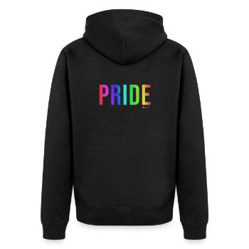 PRIDE T-shirt Défilé CSD Gay LGBT CSD - Veste à capuche bio Premium Unisexe - noir - Dos - Nico (187cm)