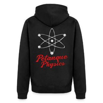 Pétanque - Veste à capuche bio Premium Unisexe - noir - Dos - Nico (187cm)
