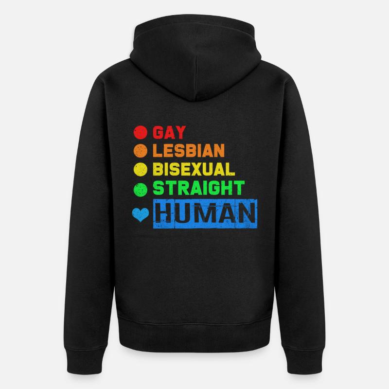 LGBT - Veste à capuche bio Premium Unisexe - noir