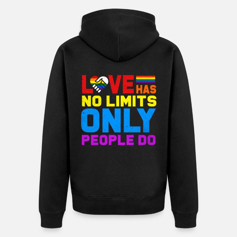 LGBT - Veste à capuche bio Premium Unisexe - noir