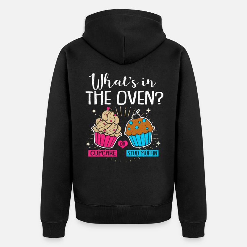 Grossesse - Veste à capuche bio Premium Unisexe - noir