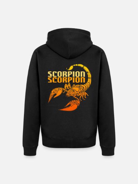 Scorpion - Unisex Premium Organic Zip Hoodie - black