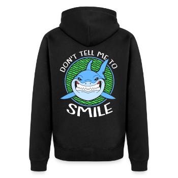 Requin Requin Requin nageoires de requin Océan - Veste à capuche bio Premium Unisexe - noir - Dos - Nico (187cm)