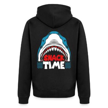 Requin Requin Requin nageoires de requin Océan - Veste à capuche bio Premium Unisexe - noir - Dos - Nico (187cm)