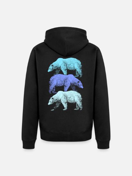 Isbjörn Isbjörn Arctic Greenland Island Nordpolsis - Ekologisk premiumluvjack unisex - svart