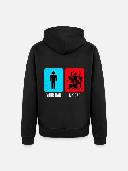 Percussion - Unisex Premium Organic Zip Hoodie - black