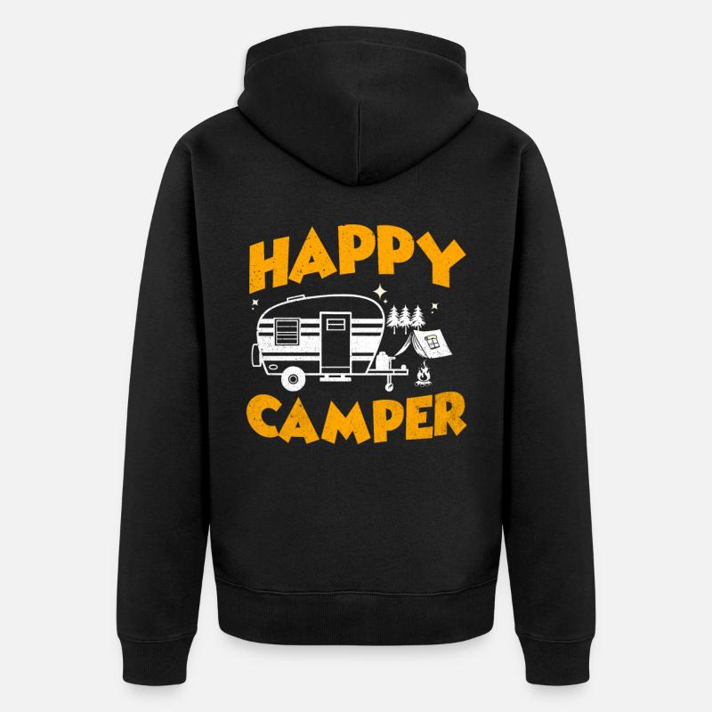 Camping - Veste à capuche bio Premium Unisexe - noir