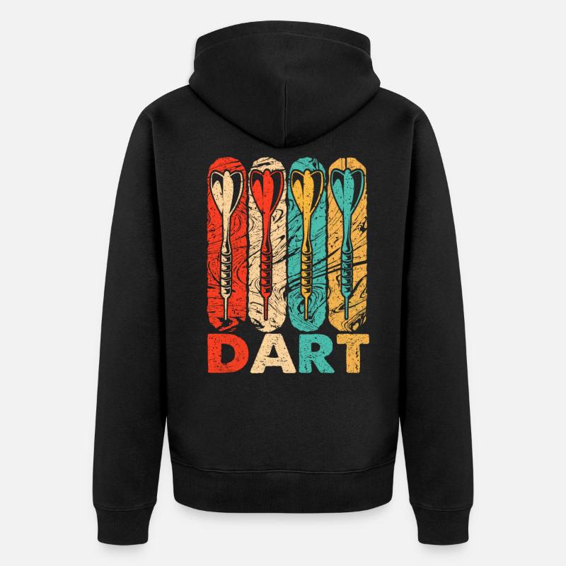 Dard - Veste à capuche bio Premium Unisexe - noir