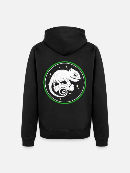 Chameleon - Unisex Premium Organic Zip Hoodie - black