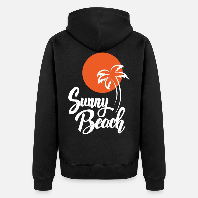 Sunny Beach - Veste à capuche bio Premium Unisexe - noir