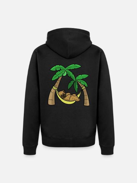Bear hammock bear hammock - Unisex Premium Organic Zip Hoodie - black