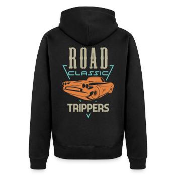 Road Classic Trippers - Veste à capuche bio Premium Unisexe - noir - Dos - Nico (187cm)