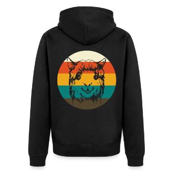 ALPAGA ALPAGA - Veste à capuche bio Premium Unisexe - noir - Dos - Nico (187cm)