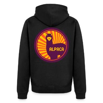 ALPAGA ALPAGA - Veste à capuche bio Premium Unisexe - noir - Dos - Nico (187cm)