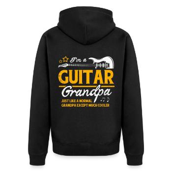 guitare - Veste à capuche bio Premium Unisexe - noir - Dos - Nico (187cm)