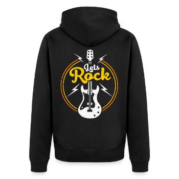 guitare - Veste à capuche bio Premium Unisexe - noir - Dos - Nico (187cm)