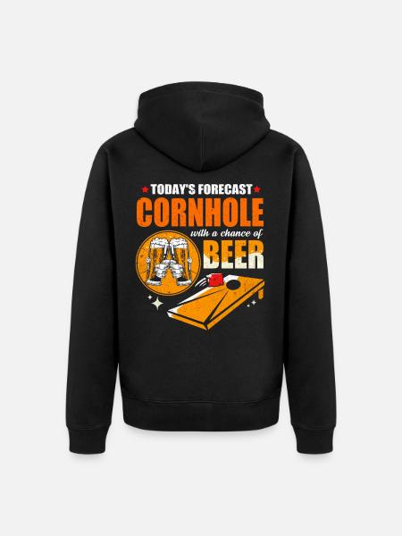 cornhole - Veste à capuche bio Premium Unisexe - noir