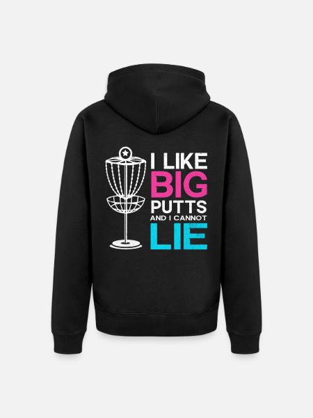 Frisbee - Unisex Premium Organic Zip Hoodie - black