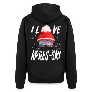 Apres-ski - Veste à capuche bio Premium Unisexe - noir - Dos - Nico (187cm)