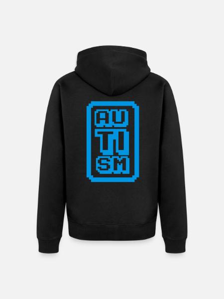 Autisme - Veste à capuche bio Premium Unisexe - noir