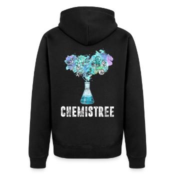 Chimiste arbre physicien chimiste professeur adjoint de laboratoire - Veste à capuche bio Premium Unisexe - noir - Dos - Nico (187cm)