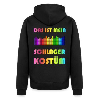 Voici mon costume de Schlager - Veste à capuche bio Premium Unisexe - noir - Dos - Nico (187cm)
