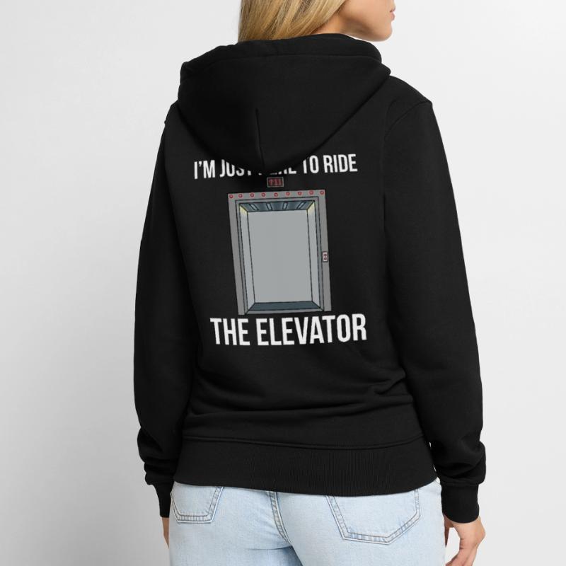 Elevator Shirt Elevator Technician Elevator Technician Unisex Premium Organic Zip Hoodie