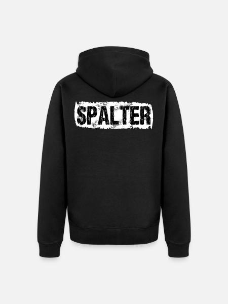 Spalter!!! - Unisex Premium Bio Zip Hoodie - Schwarz
