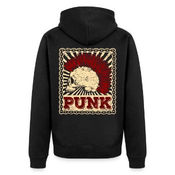 Punk Punk Rock Musique Punks Anarchy Punk Gift - Veste à capuche bio Premium Unisexe - noir - Dos - Nico (187cm)