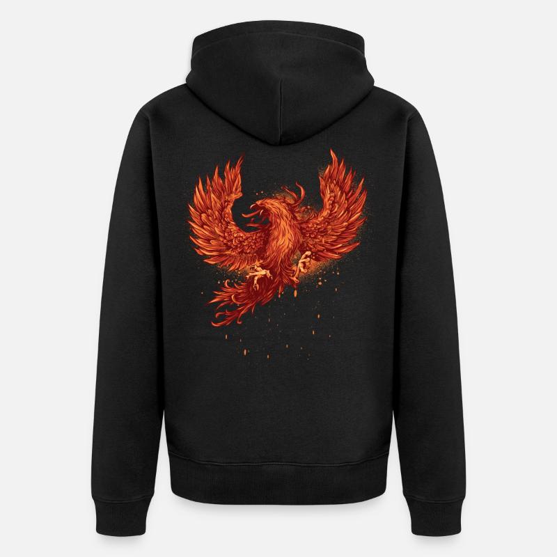 Phoenix phénix - Veste à capuche bio Premium Unisexe - noir