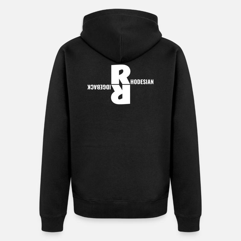 Rhodesian Ridgeback - RR - Veste à capuche bio Premium Unisexe - noir